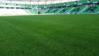 Stadyumun çimleri güçlendirildi