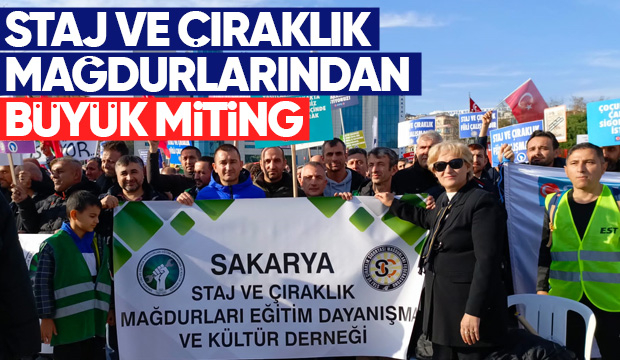 Staj ve çıraklık mağdurlarının mücadelesi sürüyor
