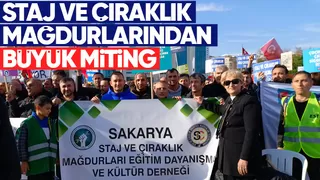 Staj ve çıraklık mağdurlarının mücadelesi sürüyor