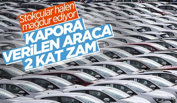 Stokçular, otomobil için kapora verenleri de mağdur etti