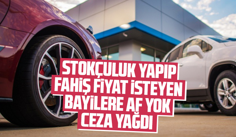 Stokçuluk yapıp fahiş fiyat isteyen bayilerin bileti kesildi!