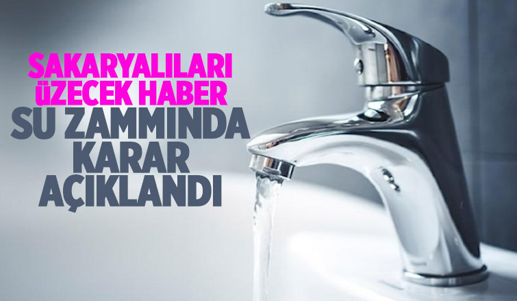 Su zammında karar açıklandı