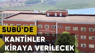 SUBÜ kantinleri kiraya verecek