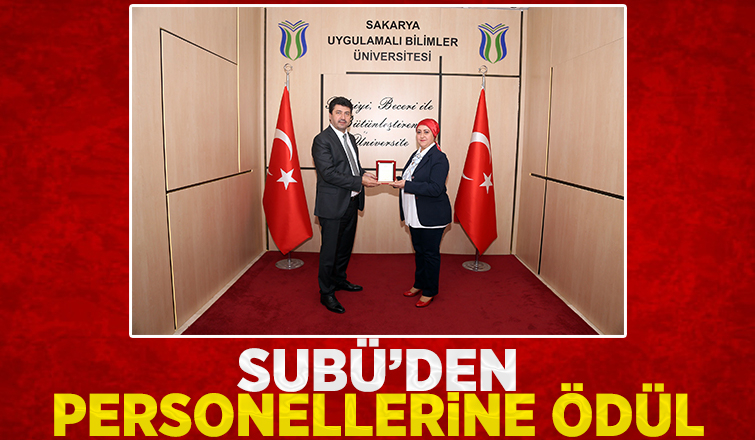 SUBÜ, personellerini plaketle ödüllendirdi