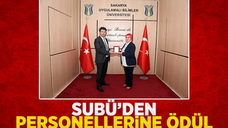 SUBÜ, personellerini plaketle ödüllendirdi