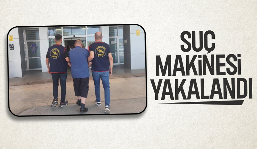 Suç makinesi saklandığı evde yakalandı
