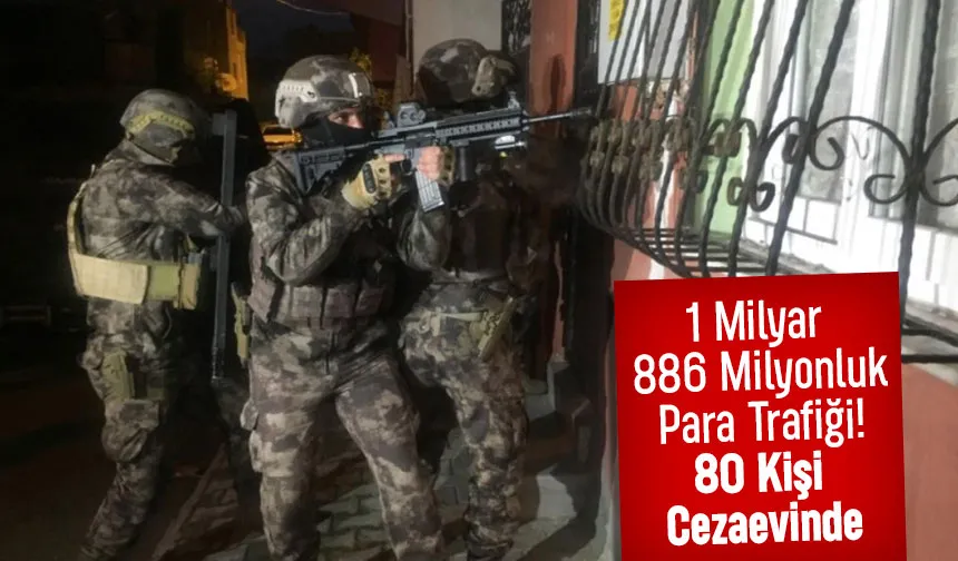 Suç örgütlerine dev operasyon: 80 tutuklama