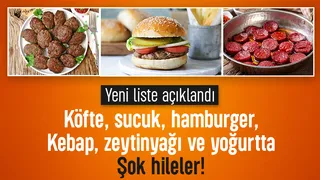 Sucuk, köfte, hamburger, yoğurt diye bakın ne yedirmişler