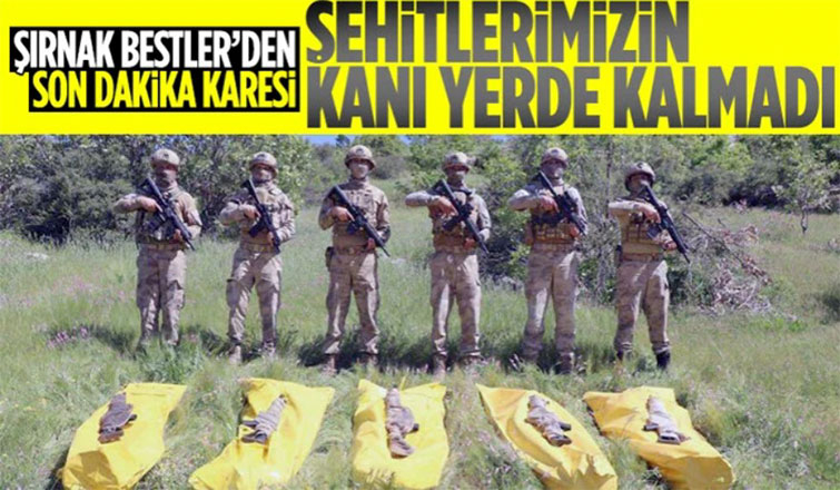 Süleyman Soylu, Şırnak’ta etkisiz hale getirilen terörist sayısının 5’e yükseldiğini duyurdu