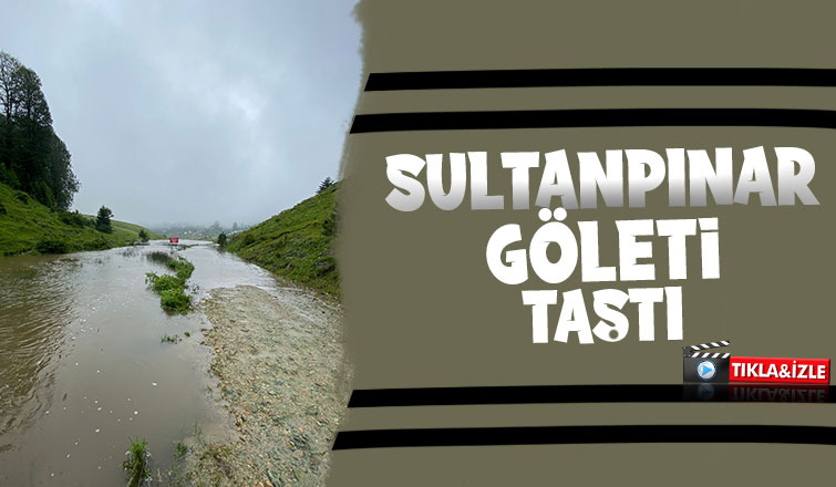 Sultanpınar Göleti doldu taştı