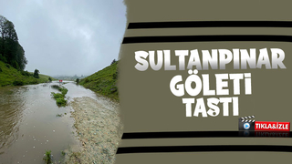 Sultanpınar Göleti doldu taştı