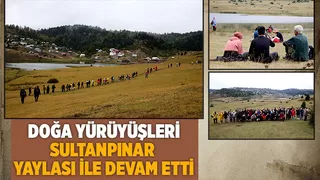 Sultanpınar Yaylası'nda doğa yürüyüşü yaptılar