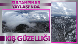 Sultanpınar Yaylası ndan kar fotoğrafları