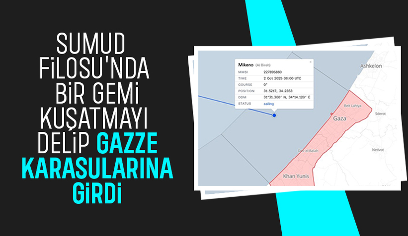 Sumud Filosu'nda bir gemi Gazze kara sularına girmeyi başardı