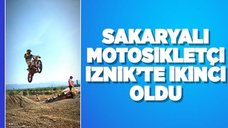 Süper Enduro'da Sakaryalı sporcu ikinci oldu
