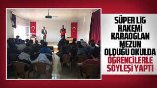 Süper Lig hakemi Karaoğlan Akyazı'da öğrencilerle buluştu