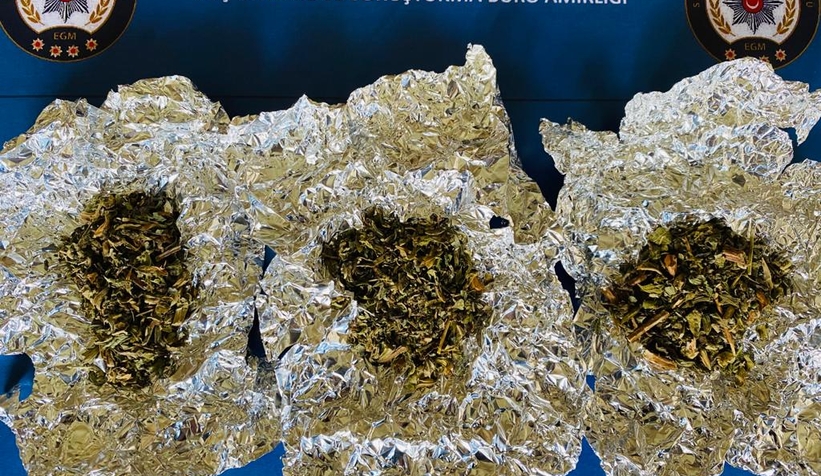 Şüphe üzerine durdurulan araçta uyuşturucu bulundu