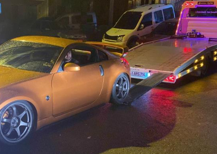 Sürekli drift atan sürücü bu kez hastaneye sevk edildi