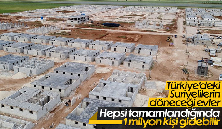 Suriye'nin kuzeyinde briket evlerin inşası devam ediyor