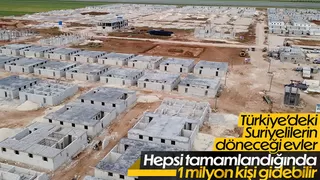Suriye'nin kuzeyinde briket evlerin inşası devam ediyor