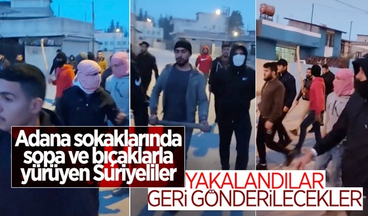 Suriyeli gençler, sokakta sopa ve döner bıçağıyla yürüdü