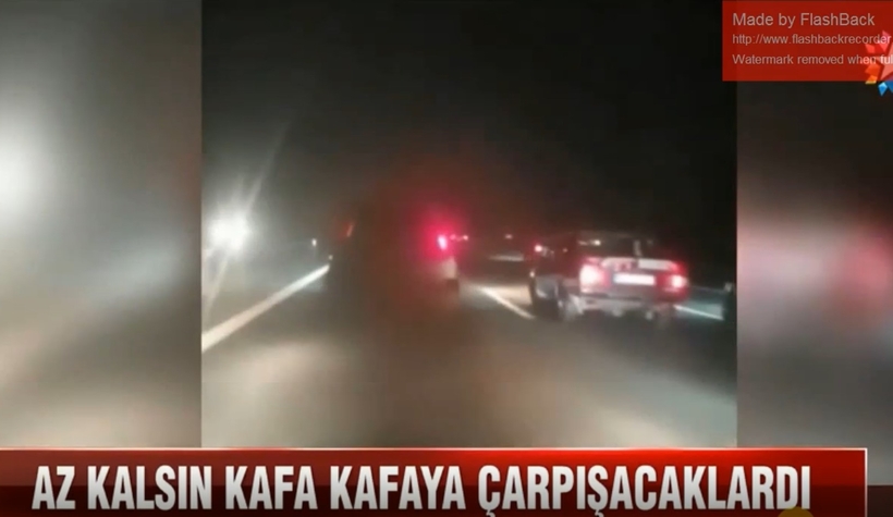 Sürücüleri taciz edip, otoyolu birbirine kattılar