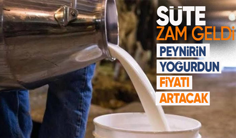 Süt fiyatları zamlandı
