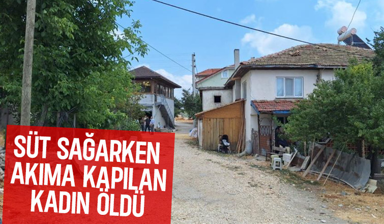 Süt sağarken akıma kapılıp öldü