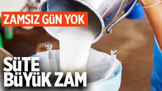 Süte büyük zam