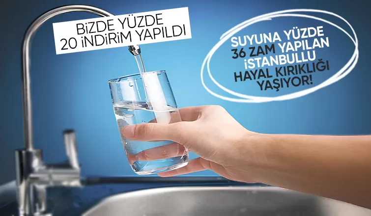 Suyu Melen'den alan İstanbullu suyu yüzde 36 zamlı tükececek