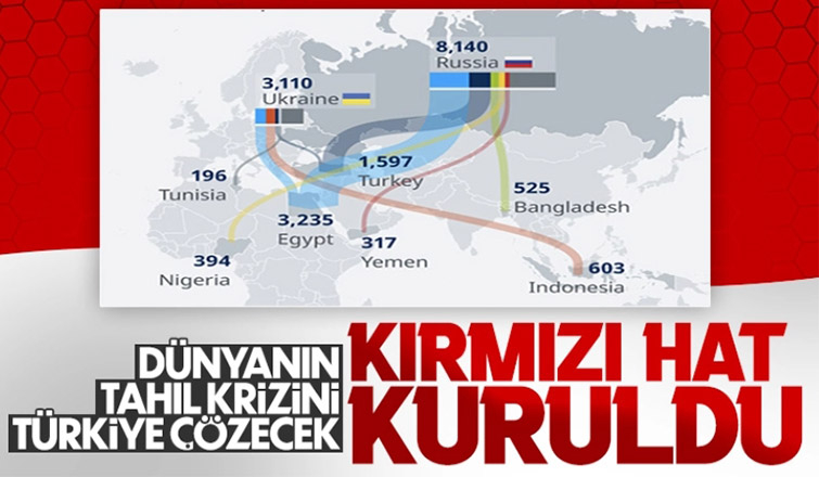 Tahıl krizinin çözümü için 'kırmızı hat' kuruldu