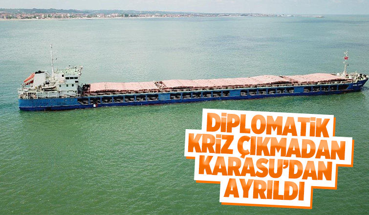 Tahıl yüklü gemi, geldiği gibi gitti