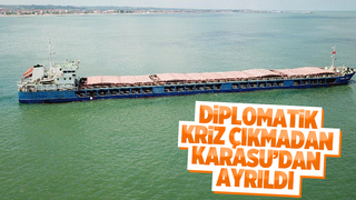 Tahıl yüklü gemi, geldiği gibi gitti