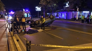 Takla atan otomobildeki 16 yaşındaki genç öldü