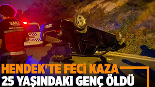 Takla atan otomobilin sürücüsü öldü