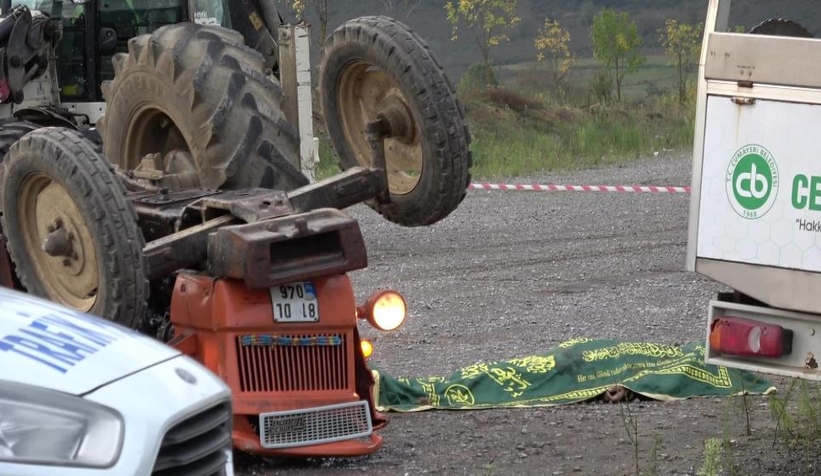 Takla atan traktörde 1 kişi öldü, 1 kişi yaralandı