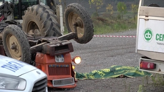 Takla atan traktörde 1 kişi öldü, 1 kişi yaralandı