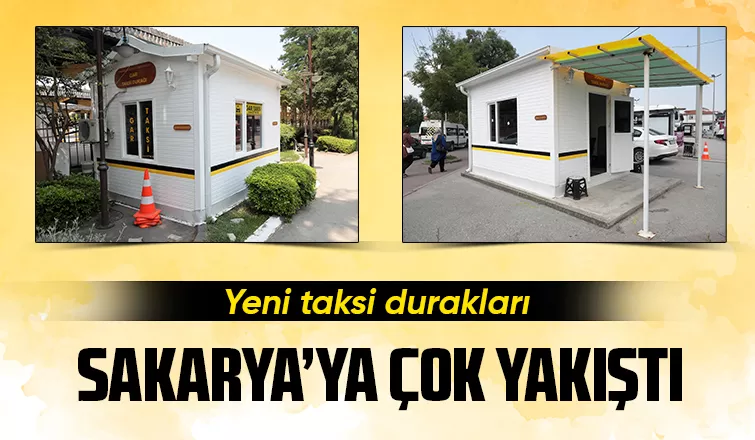 Taksi durakları modern tasarımla yenilendi