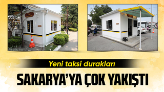 Taksi durakları modern tasarımla yenilendi