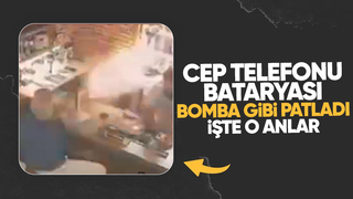Tamir için getirilen telefonun bataryası bomba gibi patladı