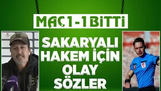 Taner Taşkından Sakaryalı hakem Burak Olcar'a sert sözler