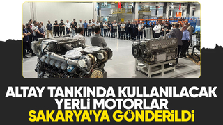 Tank ve obüslerde kullanılacak motorlar Sakarya'ya gönderildi