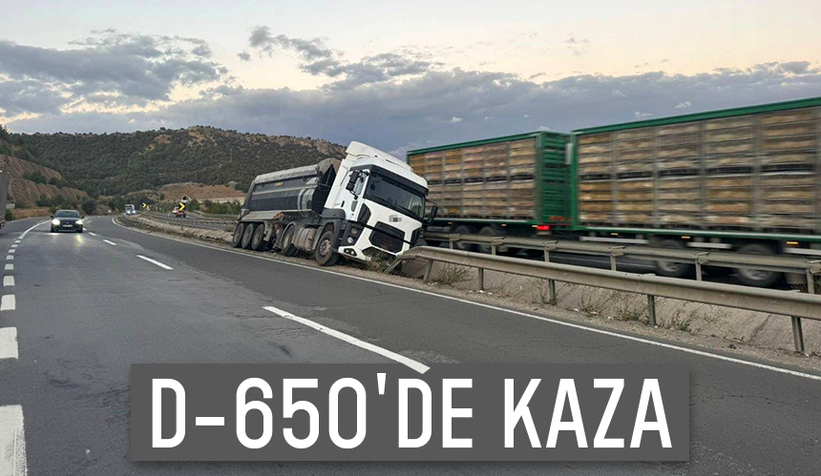 Tanker bariyerlere girdi