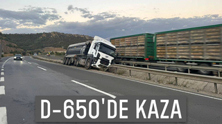 Tanker bariyerlere girdi