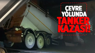 Tanker şarampole uçtu