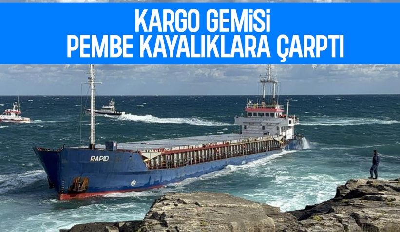 Tanzanya bayraklı Kargo gemisi Pembe Kayalıklara çarptı
