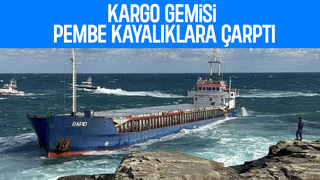 Tanzanya bayraklı Kargo gemisi Pembe Kayalıklara çarptı
