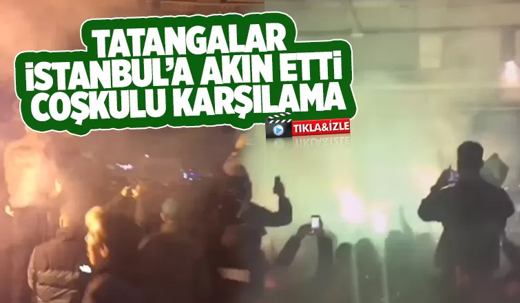 Taraftarlar havaalanına akın etti