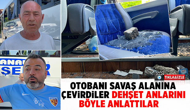 Taraftarlar otobanı savaş alanına çevirdi  