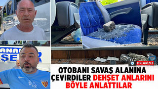 Taraftarlar otobanı savaş alanına çevirdi  